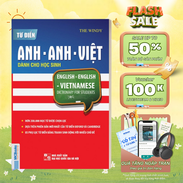 Sách - Từ Điển Anh-Anh-Việt Dành Cho Học Sinh - Mcbooks