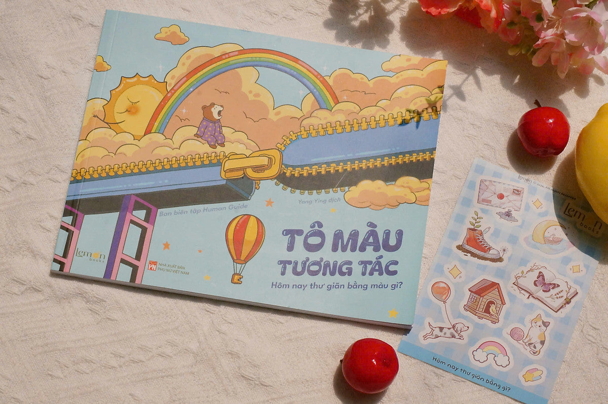 Sách Tô Màu - Tô Màu Tương Tác: Hôm Nay Thư Giãn Bằng Màu Gì? (Tặng Kèm Sticker) - Ban Biên Tập Human Guide