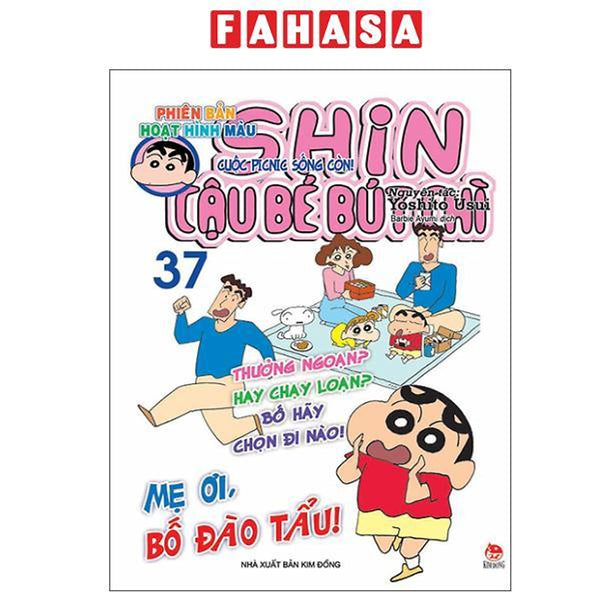 Sách - Shin - Cậu Bé Bút Chì - Phiên Bản Hoạt Hình Màu - Tập 37 - Cuộc Picnic Sống Còn! (Tái Bản 2025)