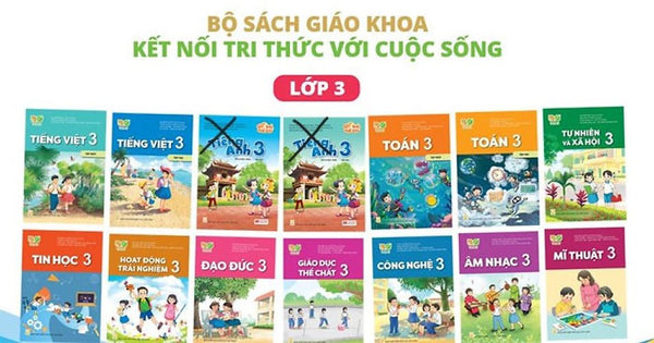 Bộ Sách Giáo Khoa Lớp 3- Kết Nối Tri Thức Với Cuộc Sống (12 Quyển- Kèm Bìa Nilong Bao Sách)