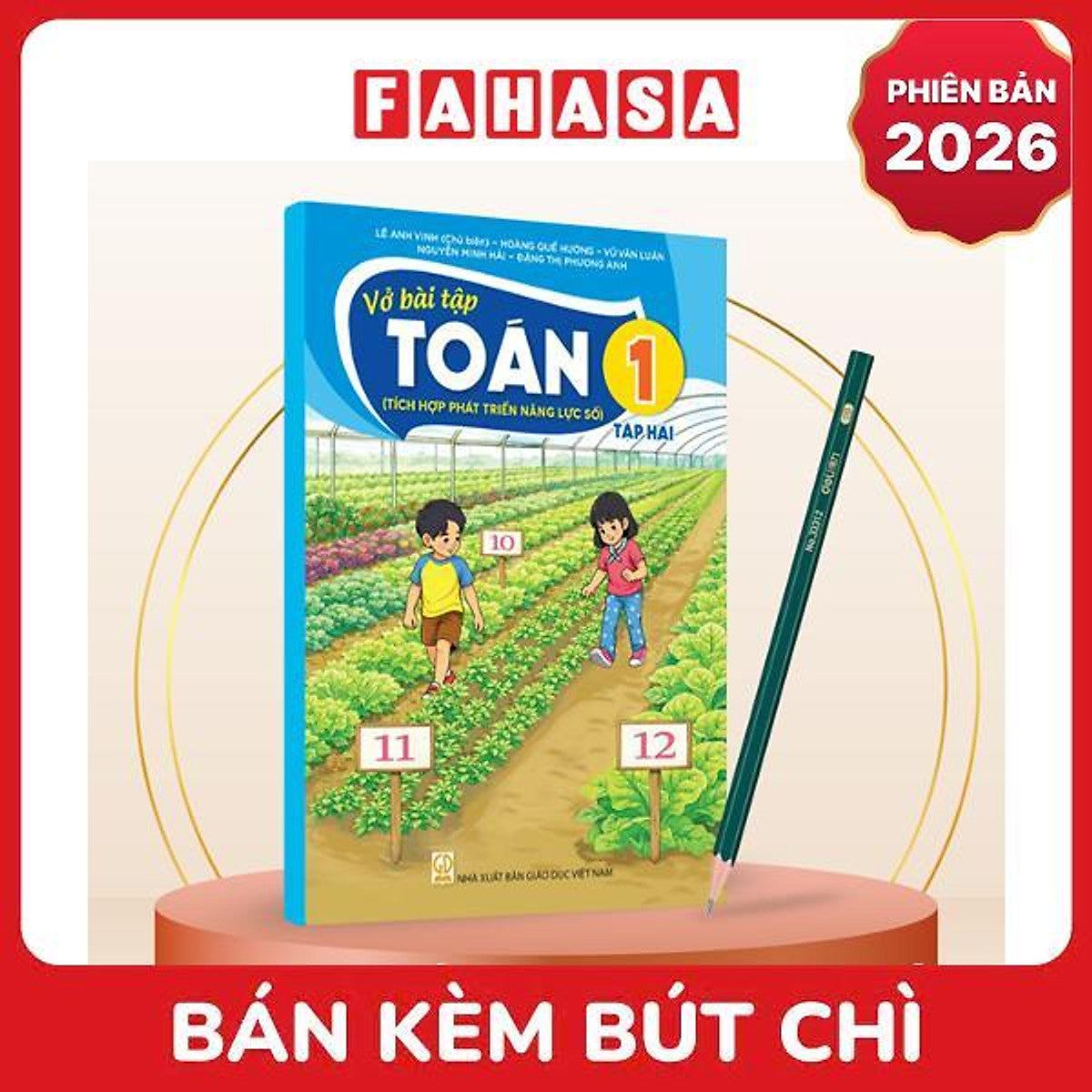 Sách Giáo Khoa Vở Bài Tập Toán 1 - Tập 2 (Tích Hợp Phát Triển Năng Lực Số) (Phiên Bản 2026) - Kèm Bút Chì