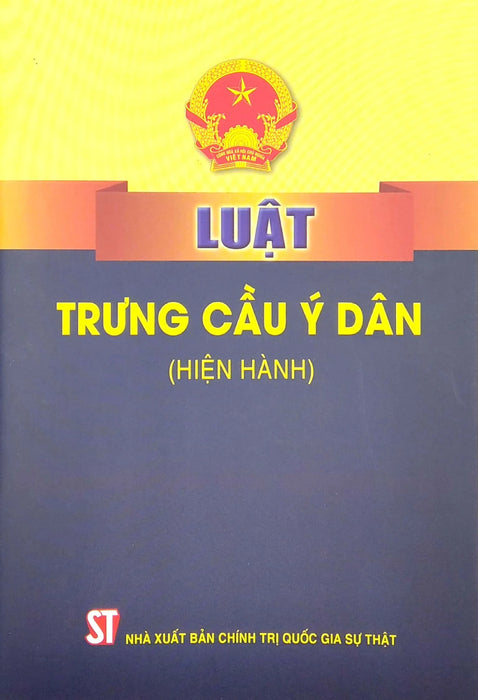 Luật Trưng Cầu Ý Dân (Hiện Hành) - St