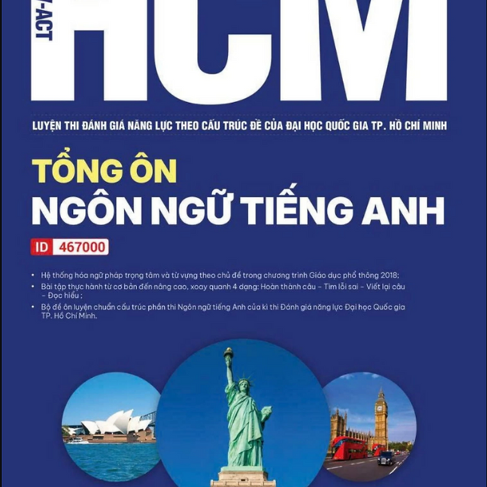 Sách - V-Act Hcm - Luyện Thi Đánh Giá Năng Lực Đại Học Quốc Gia Tp. Hồ Chí Minh - Tổng Ôn Ngôn Ngữ Tiếng Anh