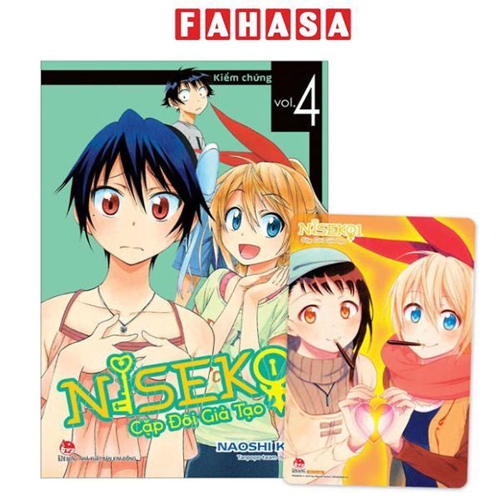 Sách - Nisekoi - Cặp Đôi Giả Tạo - Tập 4 - Kiểm Chứng - Tặng Kèm Card Pvc