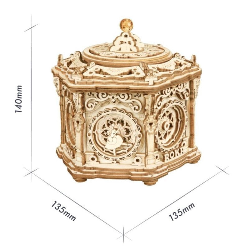 [Bản Tiếng Anh] Hộp nhạc mô hình tự lắp ráp Music Box Robotime | ROKR AMK41 - AMK62 - AMK63