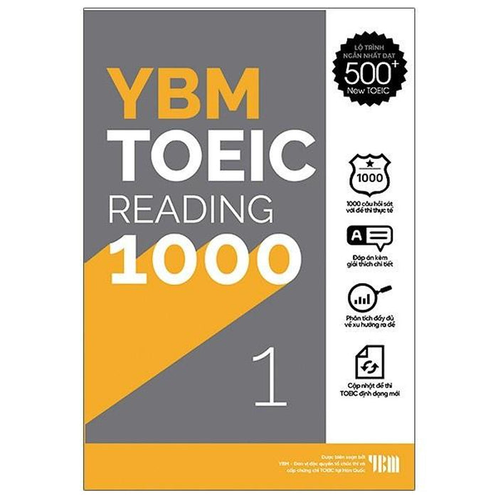 Ybm Toeic Reading 1000 - Vol 1 - Bản Quyền