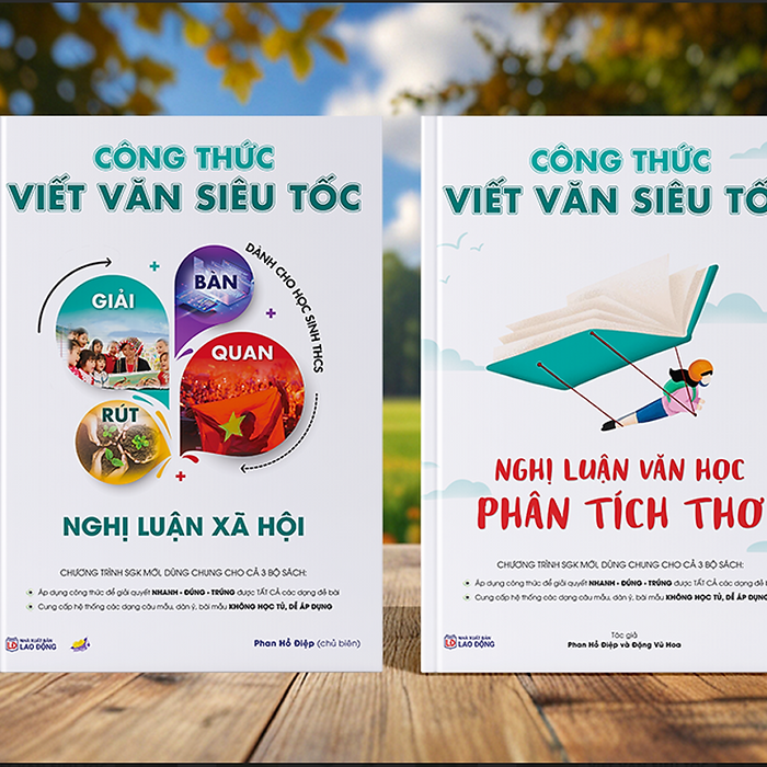 Sách Công Thức Viết Văn Siêu Tốc Cho Học Sinh Thcs + Cuốn 101 Bài Văn Mẫu Nghị Luận -  Cô Phan Hồ Điệp Đậu Ngọt