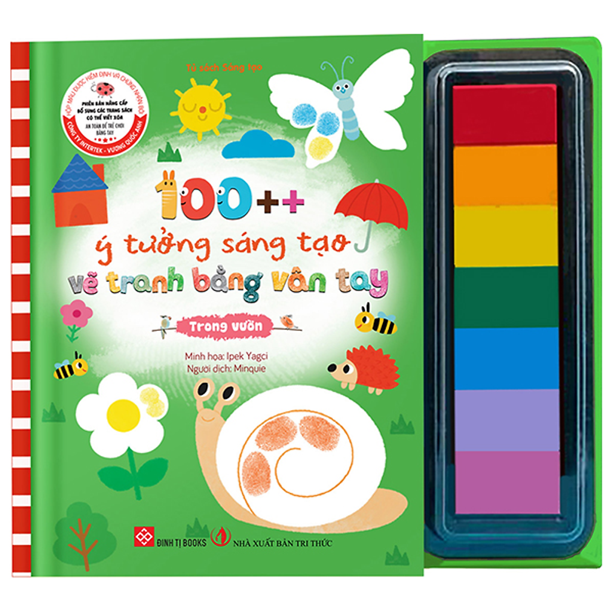 Sách 100++ Ý Tưởng Sáng Tạo Vẽ Tranh Bằng Vân Tay - Trong Vườn