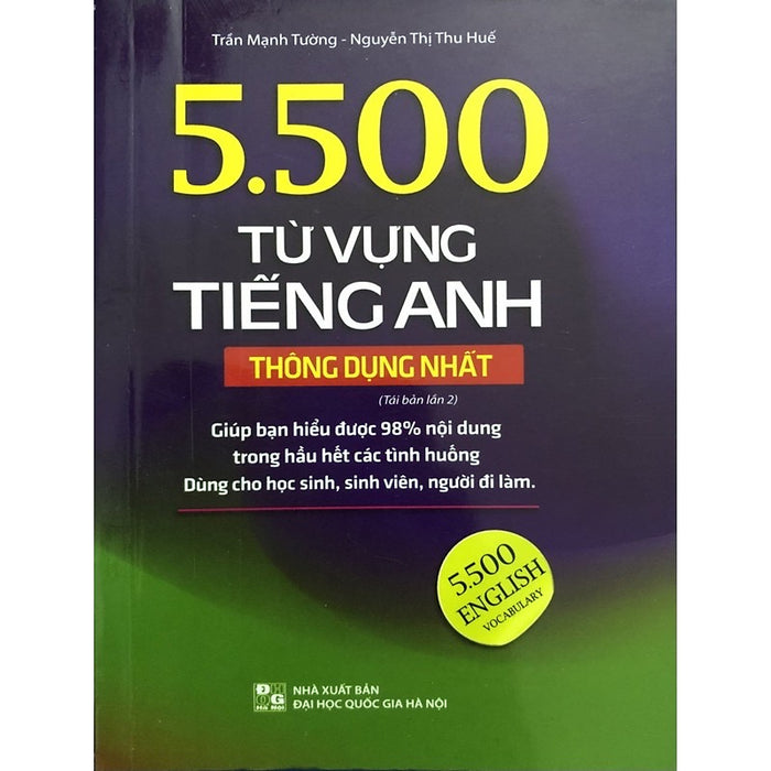 ￼Sách 5500 Từ Vựng Tiếng Anh Thông Dụng Nhất ( Sách Bản Mầu Tái Bản Lần 2)