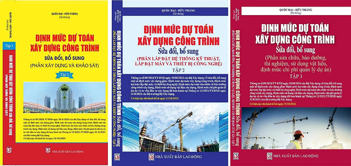 Định Mức Dự Toán Xây Dựng Công Trình Sửa Đổi, Bổ Sung