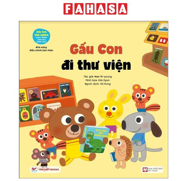 Sách - Gấu Con Tinh Nghịch - Khả Năng Điều Chỉnh Bản Thân - Gấu Con Đi Thư Viện (Tái Bản 2024)