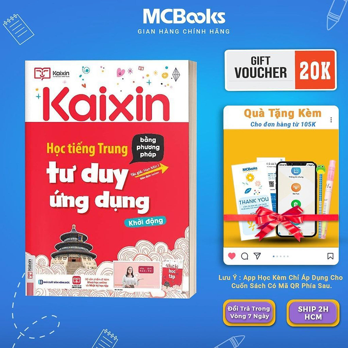 Sách - Học Tiếng Trung Bằng Phương Pháp Tư Duy Ứng Dụng Khởi Động - Mcbooks