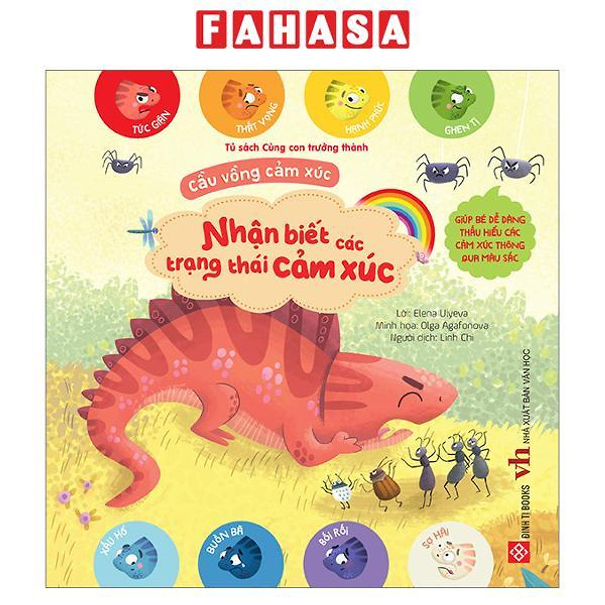 Sách - Cầu Vồng Cảm Xúc - Giúp Bé Dễ Dàng Thấu Hiểu Các Cảm Xúc Thông Qua Màu Sắc - Nhận Biết Các Trạng Thái Cảm Xúc