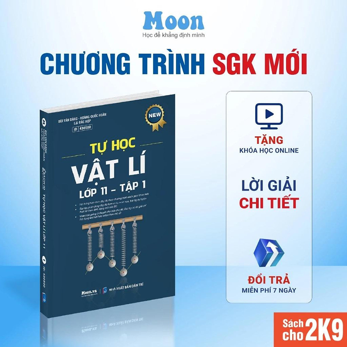 Tự Học Vật Lý Lớp 11 Tập 1 & Tập 2 Chương Trình Sgk Mới (Lẻ/Bộ Tùy Chọn) - Moonbook