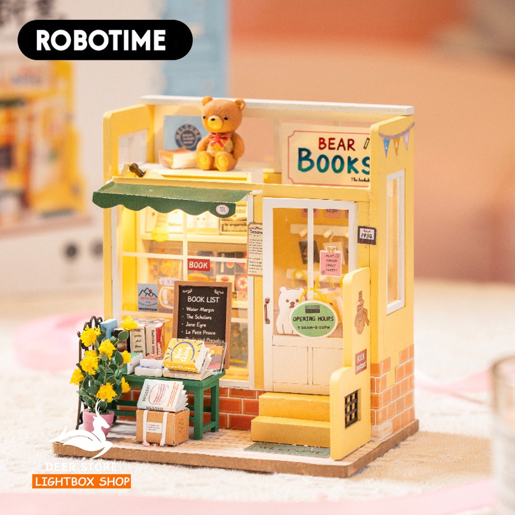 Nhà búp bê ROBOTIME DIY | Mô hình nhà gỗ tự lắp ráp | TẶNG KEO và NHÍP