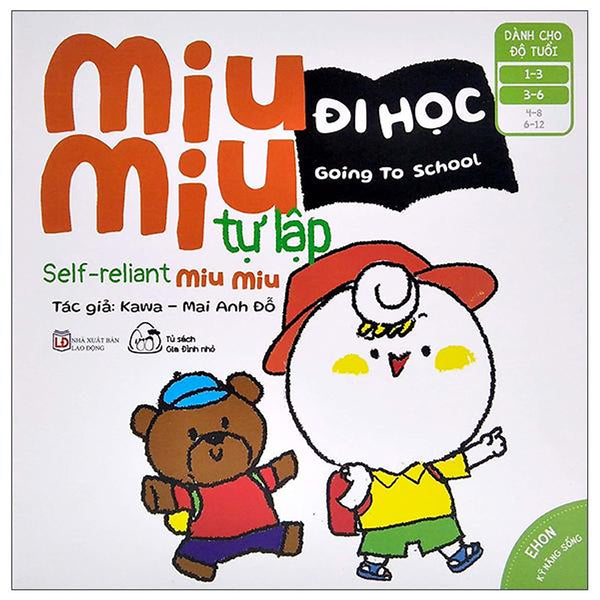 Sách Ehon Miu Miu Tự Lập Phần 2 Song Ngữ - Đi Học