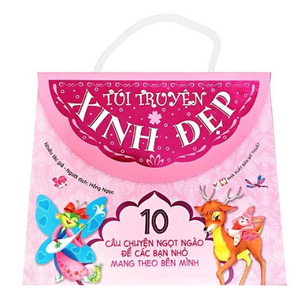 Túi Truyện Xinh Đẹp - 10 Câu Chuyện Tuyệt Vời Để Các Bạn Nhỏ Mang Theo Bên Mình - Túi Màu Hồng (Tv)