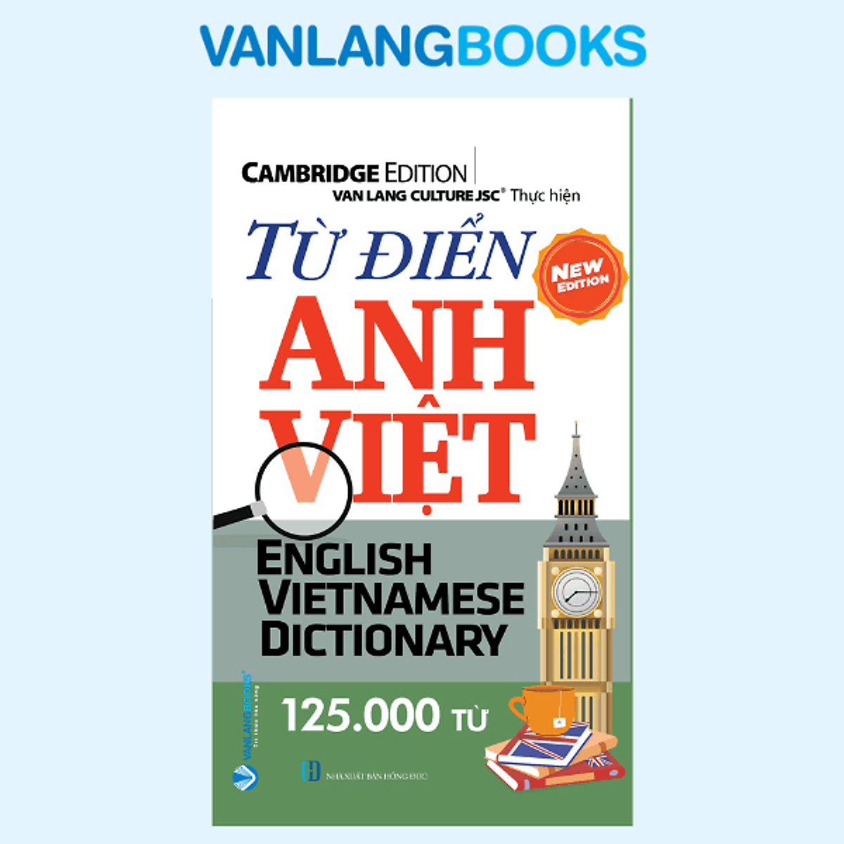 Sách Từ Điển Anh - Việt 125.000 Từ - Tái Bản 2025 - Vanlangbooks