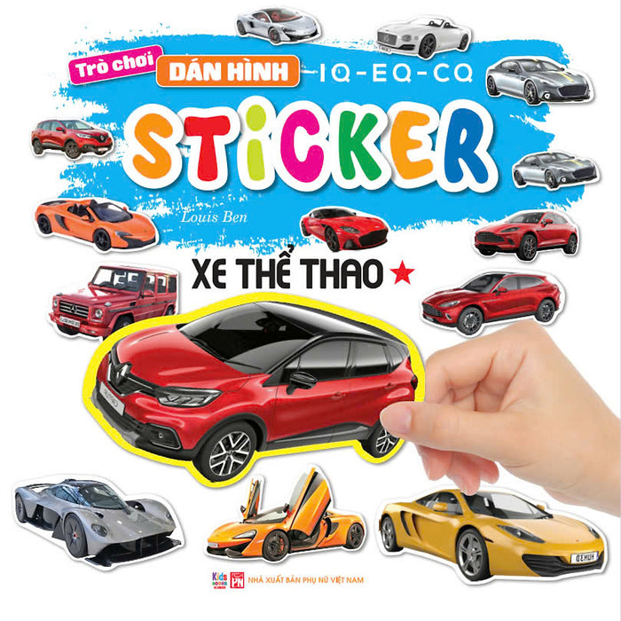 Trò Chơi Dán Hình Iq - Eq - Cq Sticker - Xe Thể Thao - 1 Sao