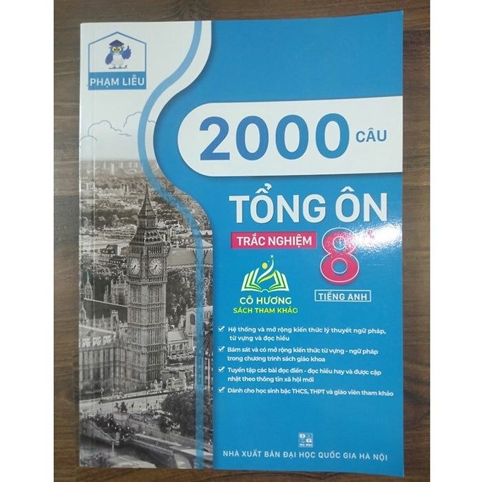 Sách - 2000 Câu Tổng Ôn Trắc Nghiệm Tiếng Anh 8+