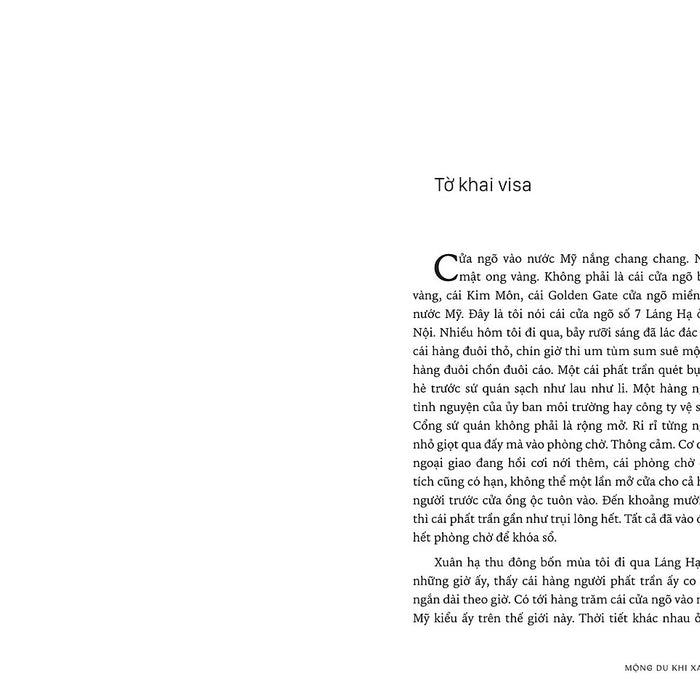 Sách - Mộng Du Khi Xa Xứ