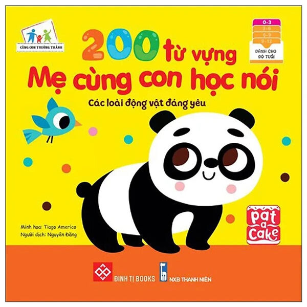 Sách 200 Từ Vựng Mẹ Cùng Con Học Nói Cho Bé 0 - 3 Tuổi