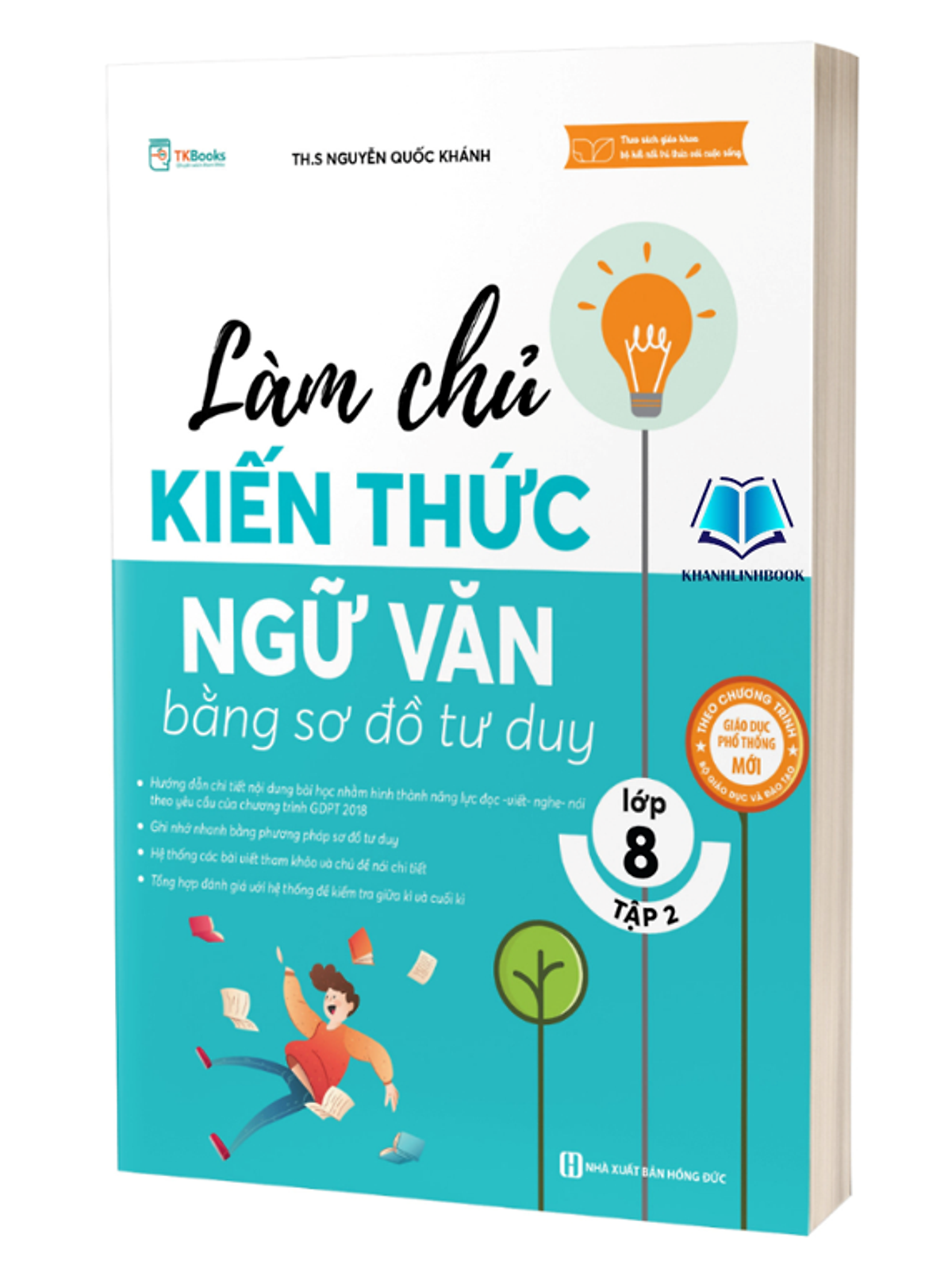 Sách - Làm Chủ Kiến Thức Ngữ Văn Bằng Sơ Đồ Tư Duy Lớp 8 - Tập 2 (Mc)