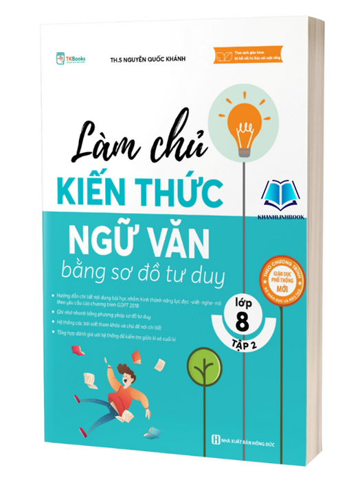 Sách - Làm Chủ Kiến Thức Ngữ Văn Bằng Sơ Đồ Tư Duy Lớp 8 - Tập 2 (Mc)