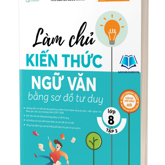 Sách - Làm Chủ Kiến Thức Ngữ Văn Bằng Sơ Đồ Tư Duy Lớp 8 - Tập 2 (Mc)