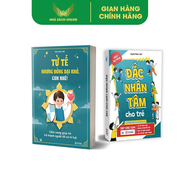 Bộ Sách -  Gieo Mầm Nhân Cách ( Tủ Tế Nhưng Đừng Dại Khờ + Đắc Nhân Tâm Cho Trẻ)