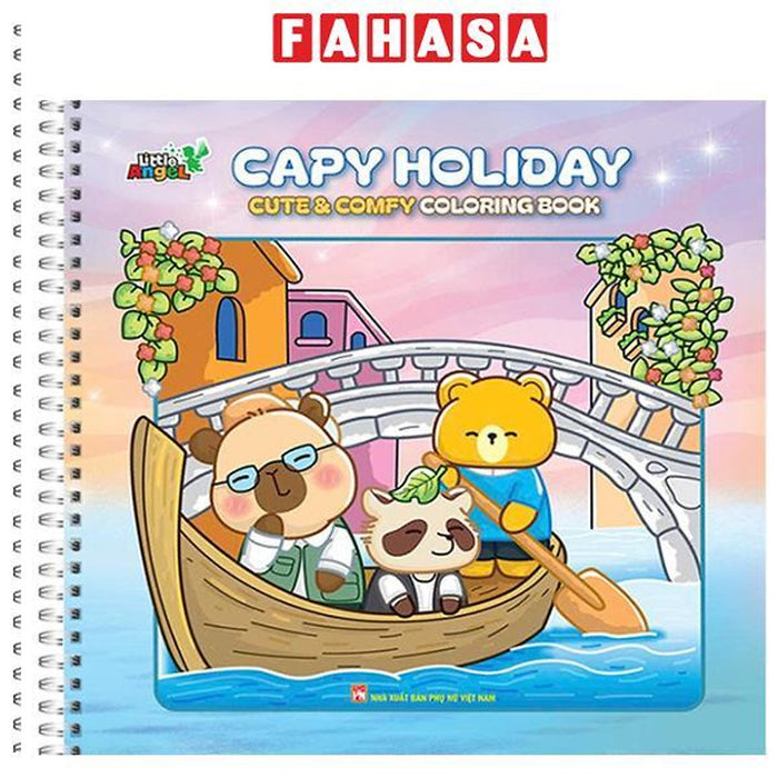 Sách - Capy Holiday - Cute And Comfy Cloring Book