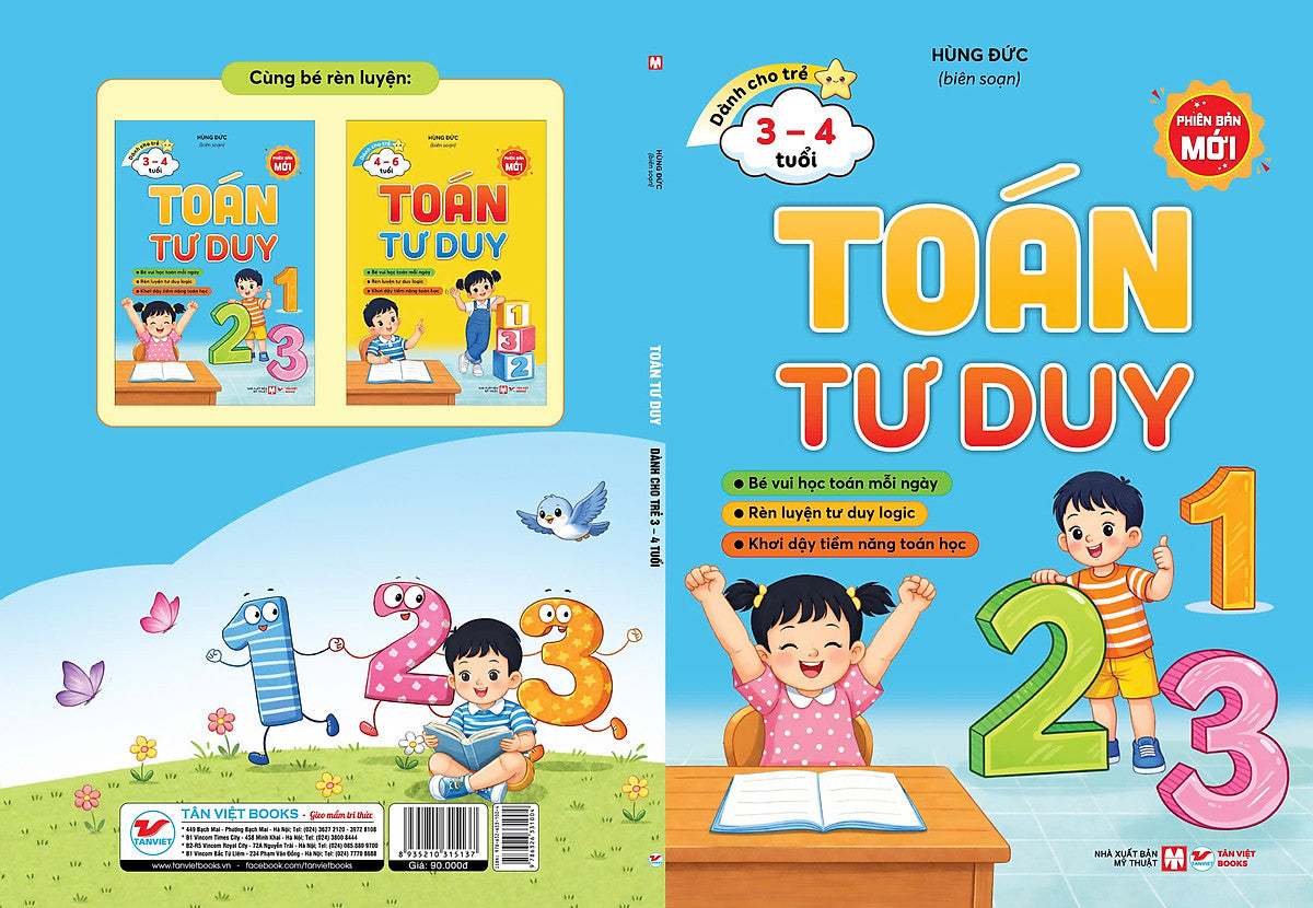 Bộ Toán Tư Duy – Phiên Bản Mới Dành Cho Trẻ 3–4 Tuổi