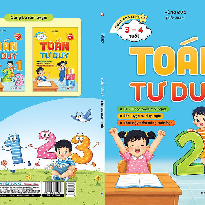 Bộ Toán Tư Duy – Phiên Bản Mới Dành Cho Trẻ 3–4 Tuổi