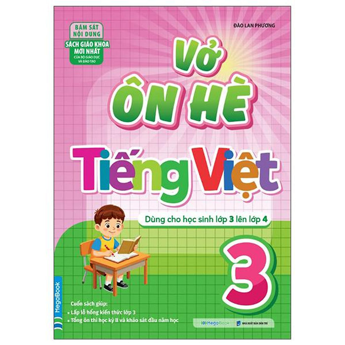 Sách - Vở Ôn Hè Tiếng Việt 3 - Dùng Cho Học Sinh Lớp 3 Lên Lớp 4