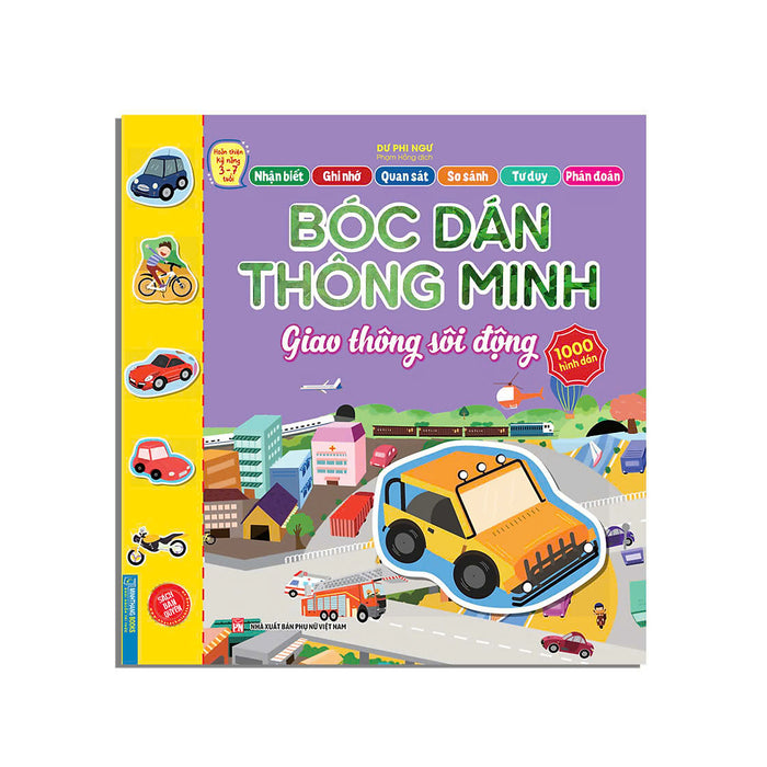 Bóc Dán Thông Minh - Công Viên Khủng Long Jura/Giao Thông Sôi Động /Động Vật Đáng Yêu/Rau, Củ, Quả Yummy !