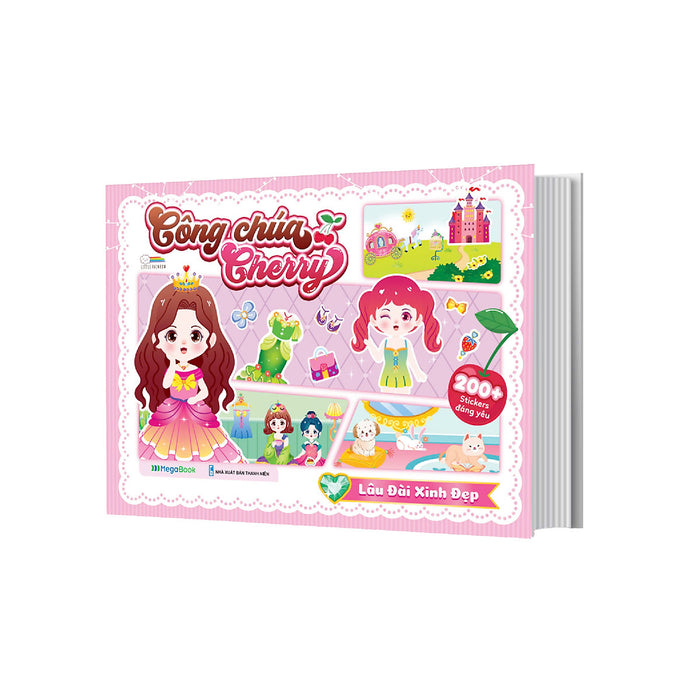 Công Chúa Cherry - Lâu Đài Xinh Đẹp - Sách Bóc Dán Sticker Cho Bé Gái