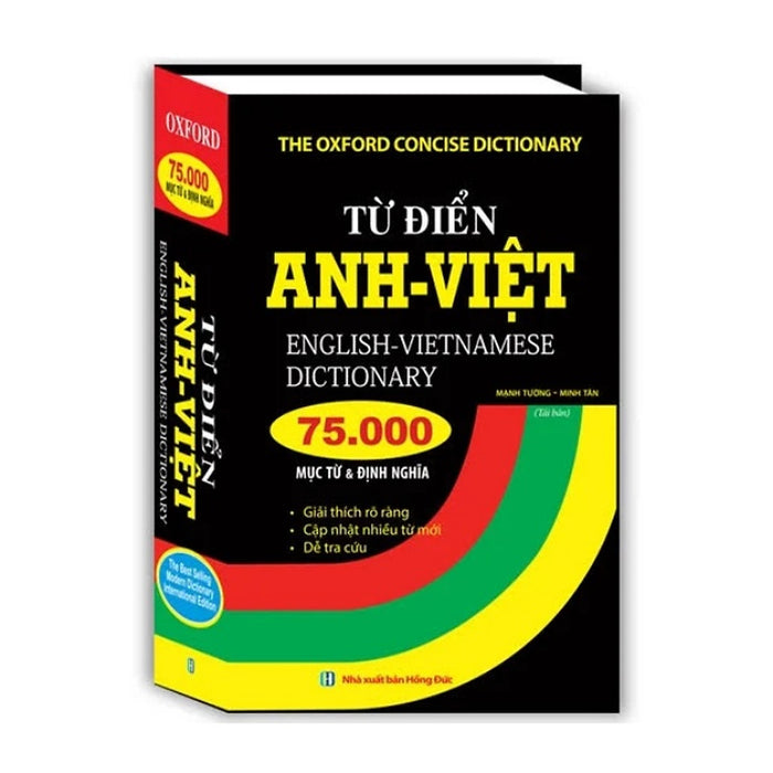 Sách - Từ Điển Anh Việt 75000 Mục Từ Và Định Nghĩa (Bìa Cứng)(Tái Bản)