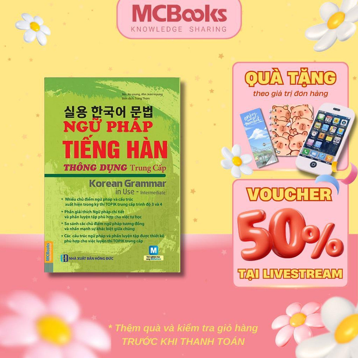 Sách - Ngữ Pháp Tiếng Hàn Thông Dụng - Trung Cấp - Korean Grammar In Use Intermediate - Mcbooks