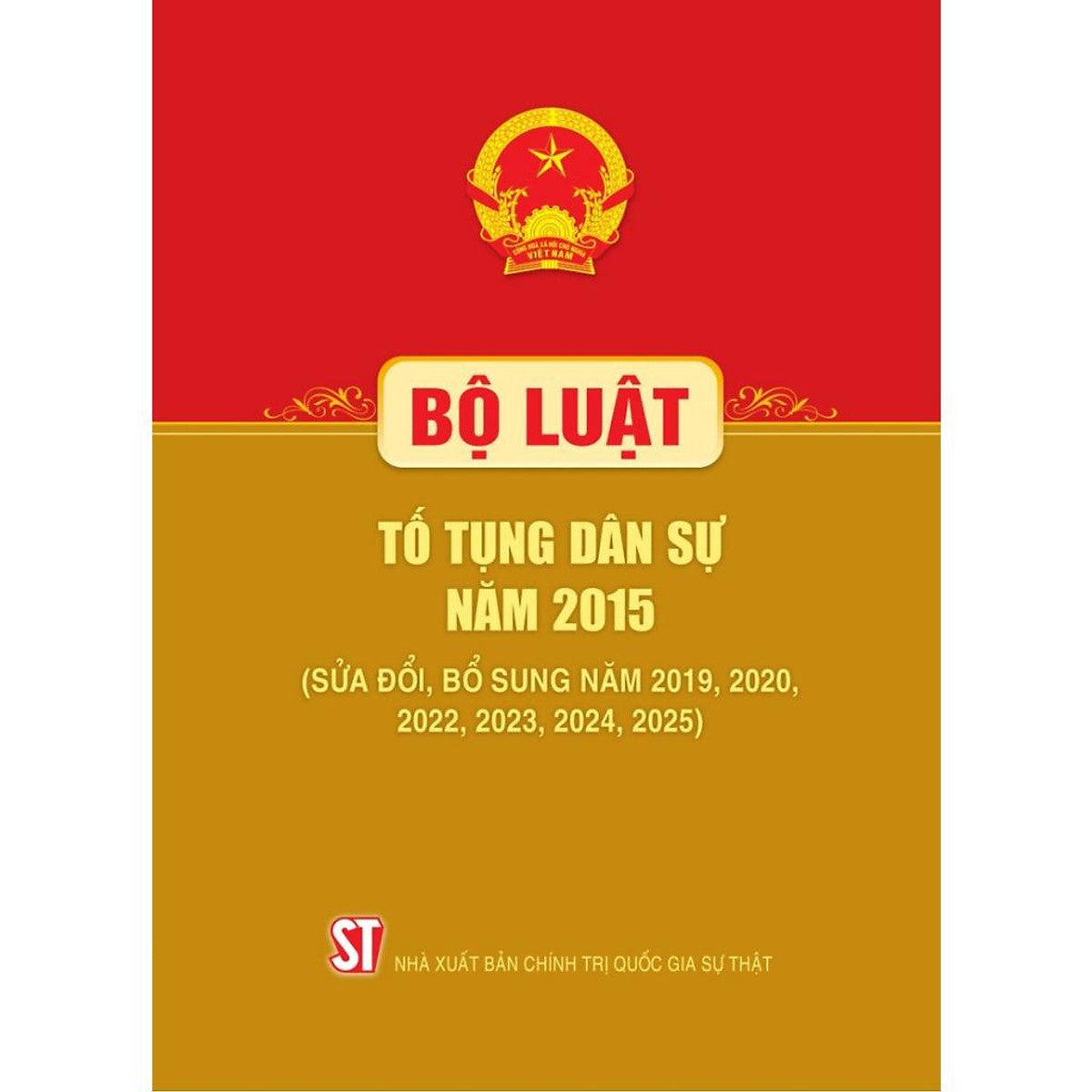 Sách- Bộ Luật Tố Tụng Dân Sự Năm 2015 (Sửa Đổi, Bổ Sung Năm 2019, 2020, 2022, 2023, 2024, 2025)
