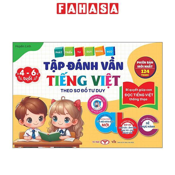 Sách - Phát Triển Tư Duy Ngôn Ngữ - Tập Đánh Vần Tiếng Việt Theo Sơ Đồ Tư Duy - Bí Quyết Giúp Con Đọc Tiếng Việt Thông Thạo - Dành Cho Bé 4-6 Tuổi (Tái Bản 2026)