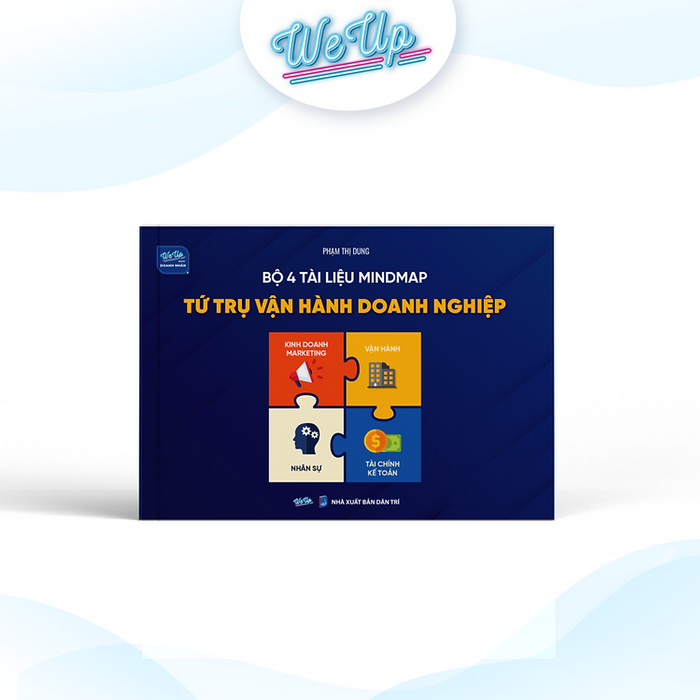 Sách - Bộ 4 Tài Liệu Mindmap Tứ Trụ Vận Hành Doanh Nghiệp: Kinh Doanh, Marketing + Vận Hành + Nhân Sự + Tài Chính