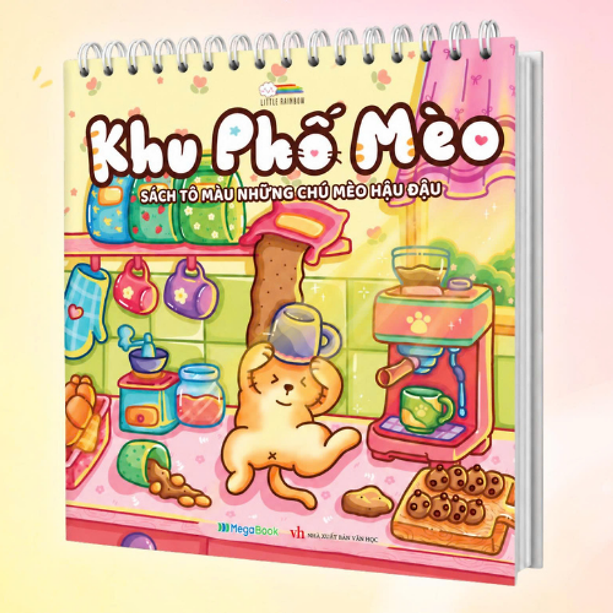 Khu Phố Mèo - Sách Tô Màu Những Chú Mèo Hậu Đậu