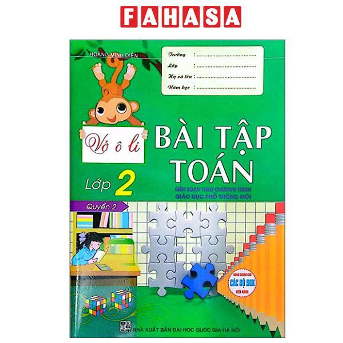 Sách - Vở Ô Li Bài Tập Toán Lớp 2 - Quyển 2