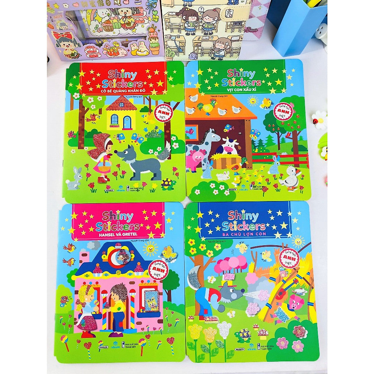 Sách - Shiny Stickers - Song Ngữ Anh Việt - Ndbooks