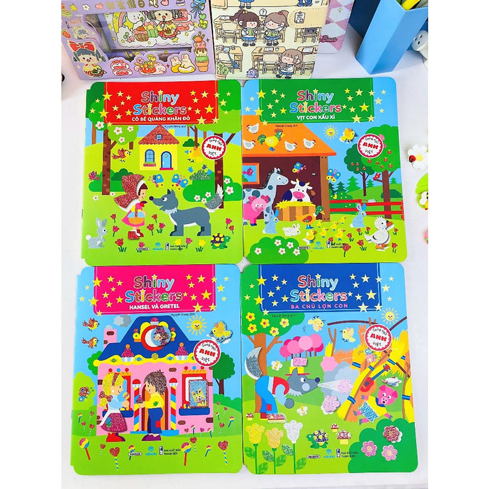 Sách - Shiny Stickers - Song Ngữ Anh Việt - Ndbooks