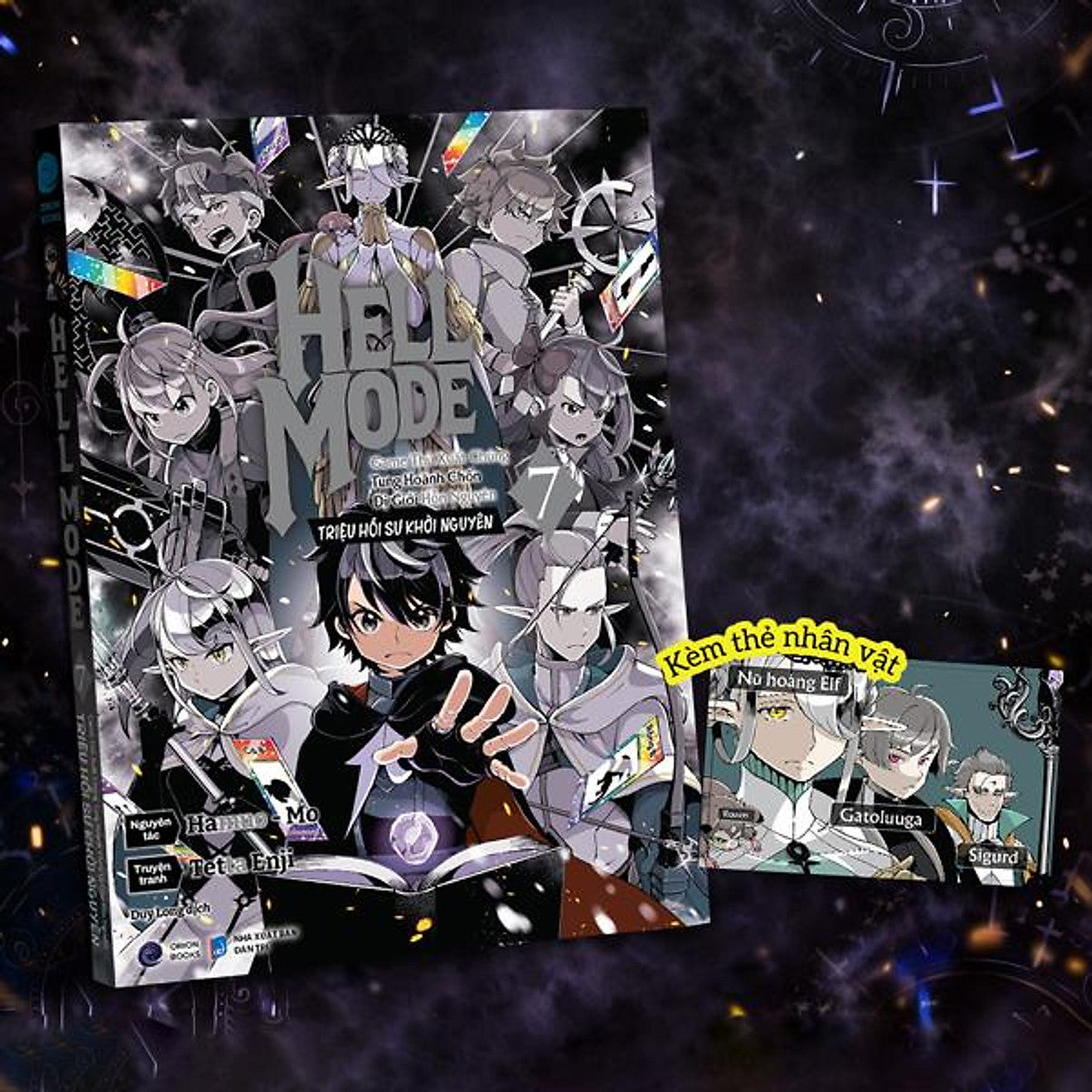 Sách - [Manga] Hell Mode - Game Thủ Xuất Chúng Tung Hoành Chốn Dị Giới Hỗn Nguyên - Triệu Hồi Sư Khởi Nguyên - Tập 7 - Tặng Kèm Thẻ Nhân Vật