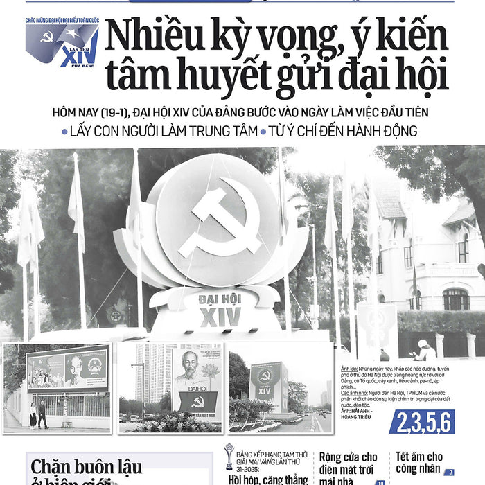 Nhật Báo Người Lao Động Từ Ngày 19-01-2026 Đến 25-01-2026