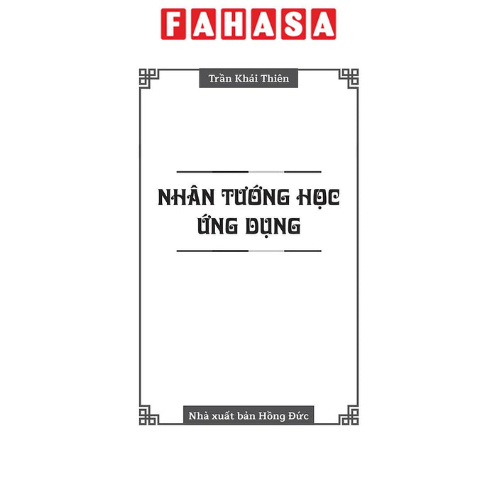 Sách - Nhân Tướng Học Ứng Dụng