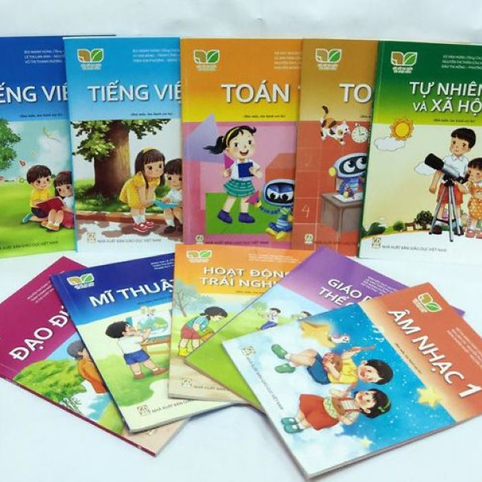 Bộ Sách Giáo Khoa Lớp 1- Kết Nối Tri Thức Với Cuộc Sống (10 Quyển- Kèm Bìa Nilong Bao Sách)