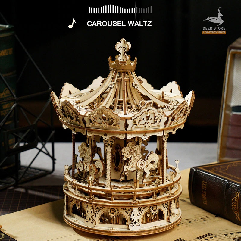 [Bản Tiếng Anh] Hộp nhạc mô hình tự lắp ráp Music Box Robotime | ROKR AMK41 - AMK62 - AMK63